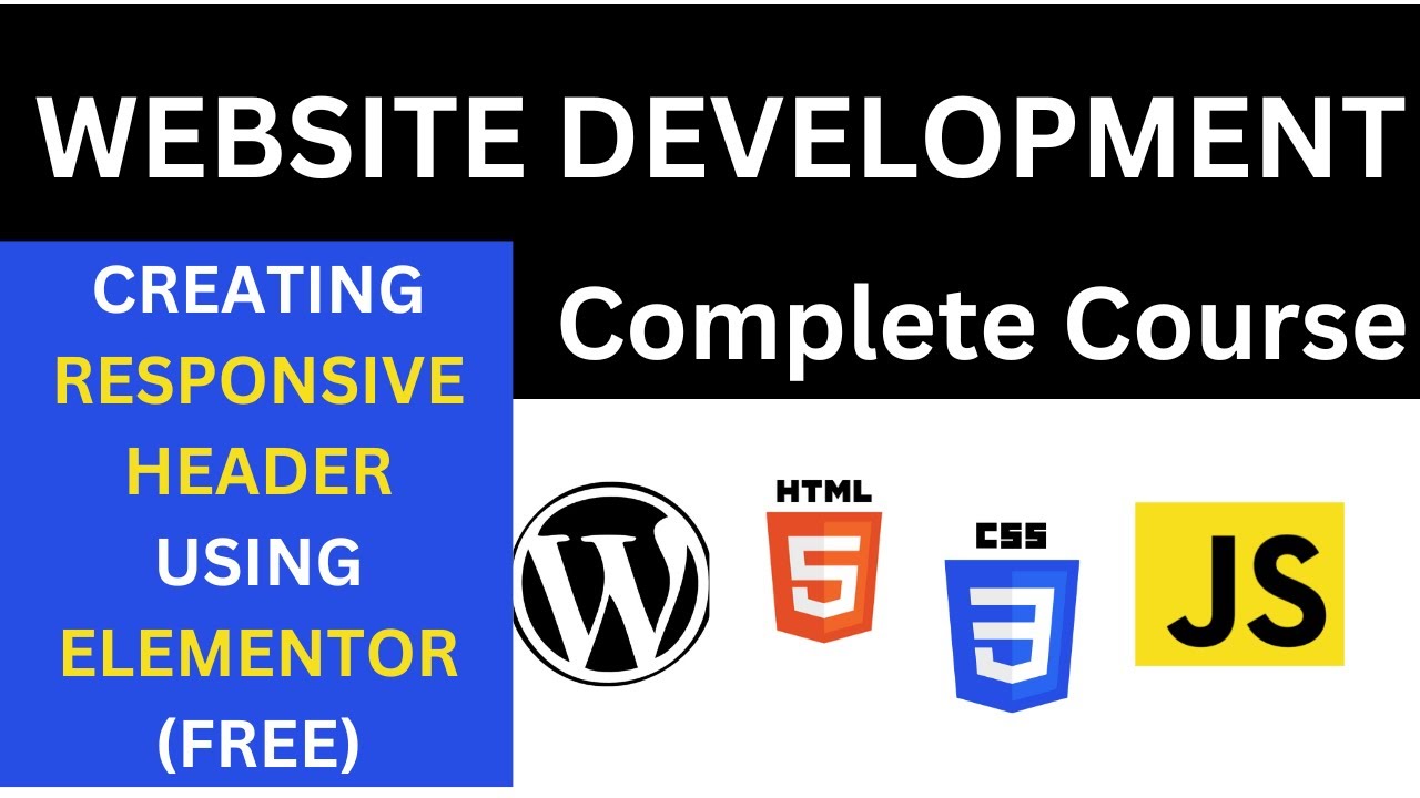 Responsive Header | A Complete Beginner’s Guide To Website Development wit WordPress, HTML, CSS ,JS post thumbnail image