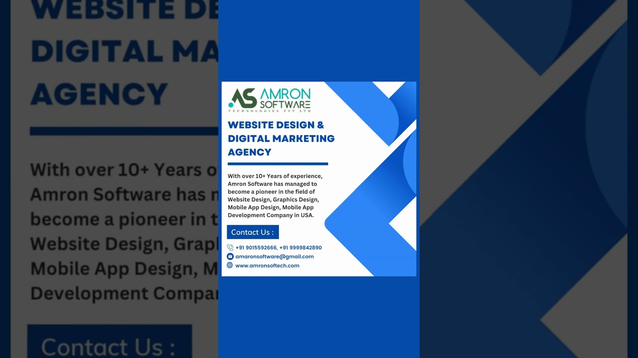 Website Design & Digital Marketing Agency | Amron Software Technologies #webdesign #ytshorts #viral post thumbnail image