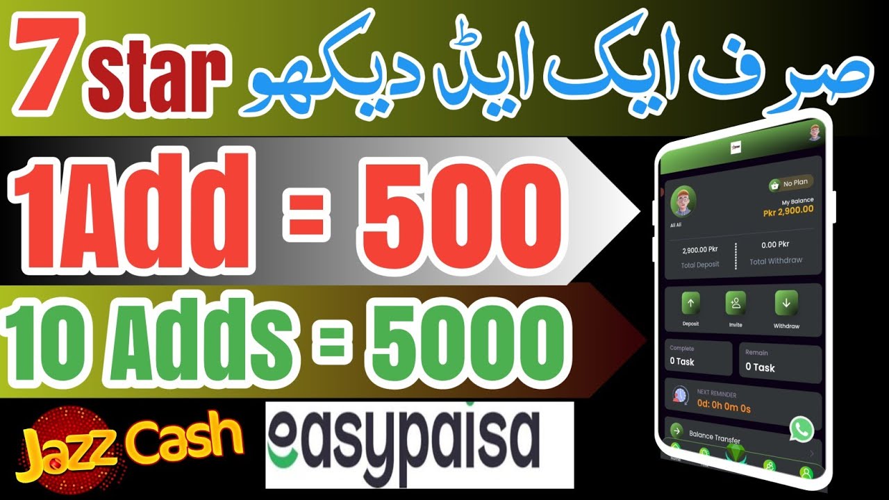 7star earning website – make money online – real earning website – earn money in Pakistan post thumbnail image