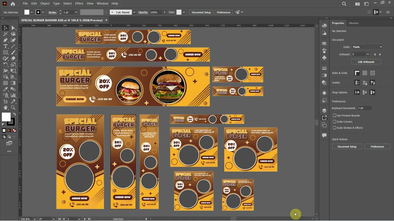 How to Export Multiple Artboards in Illustrator CC ｜ Web Banner Ads #000 post thumbnail image