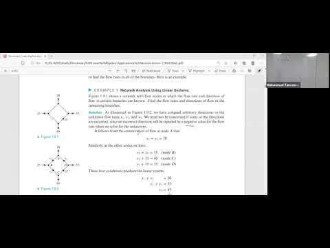 Application of system of linear equations, Network analysis, Design of traffic post thumbnail image