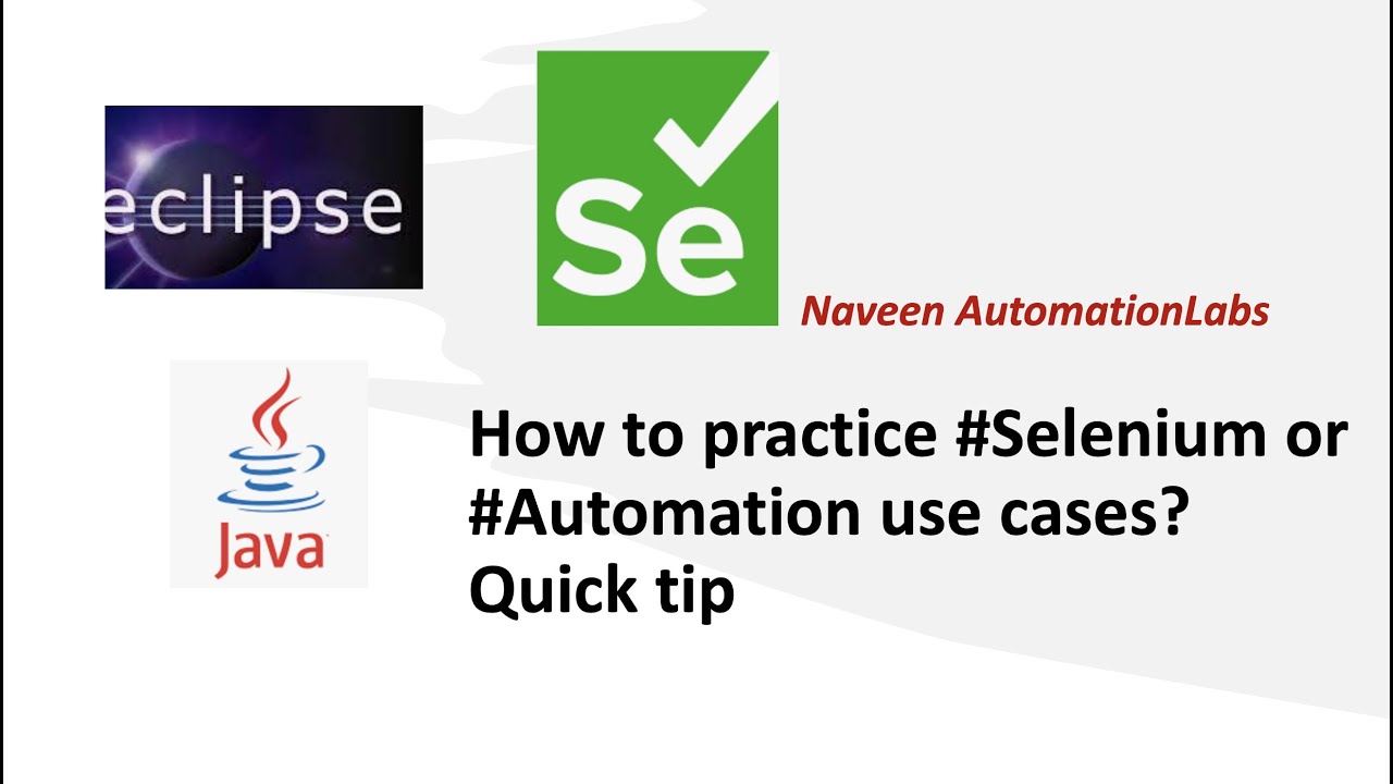 How to practice #Selenium or #Automation use cases? || Quick tip post thumbnail image