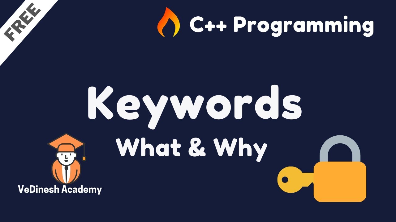 Keywords in C++ |  C++ Tutorials for Beginners post thumbnail image