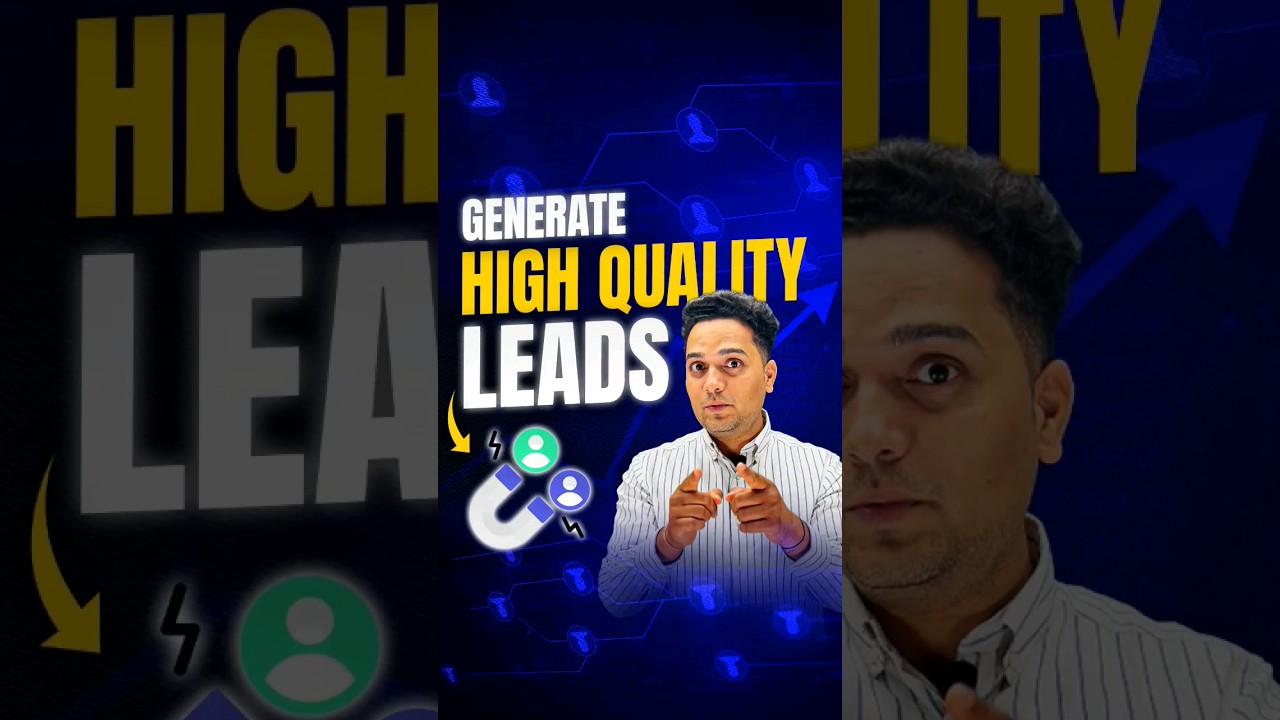 Want to Generate High Quality Leads with Good ROI? Watch This! | Business Strategy | Hemant Vyas post thumbnail image