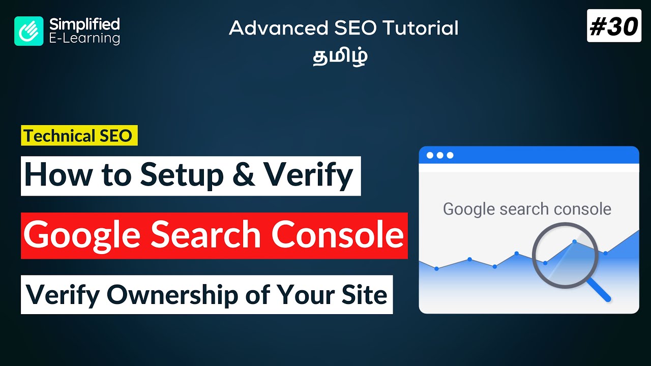 How to Setup Google Search Console & Verify Ownership | SEO Tutorial in Tamil | #30 post thumbnail image