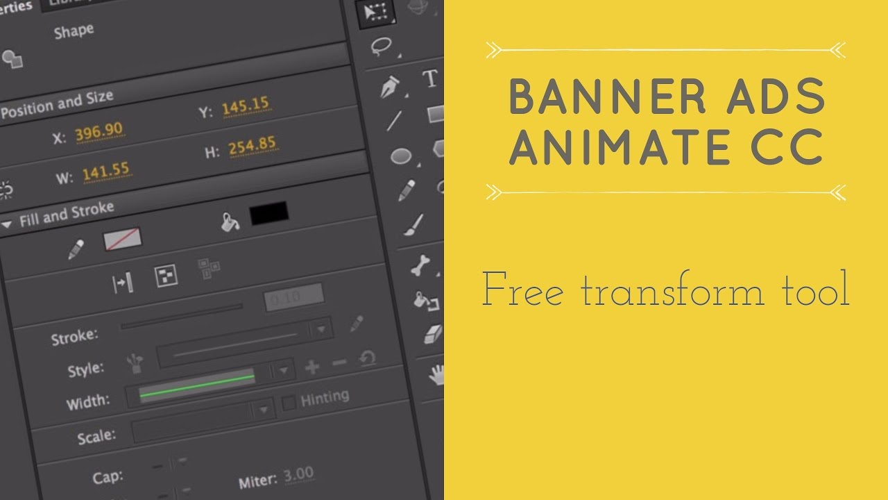 Free transform tool – HTML5 Banner Ads in Adobe Animate [12/53] post thumbnail image