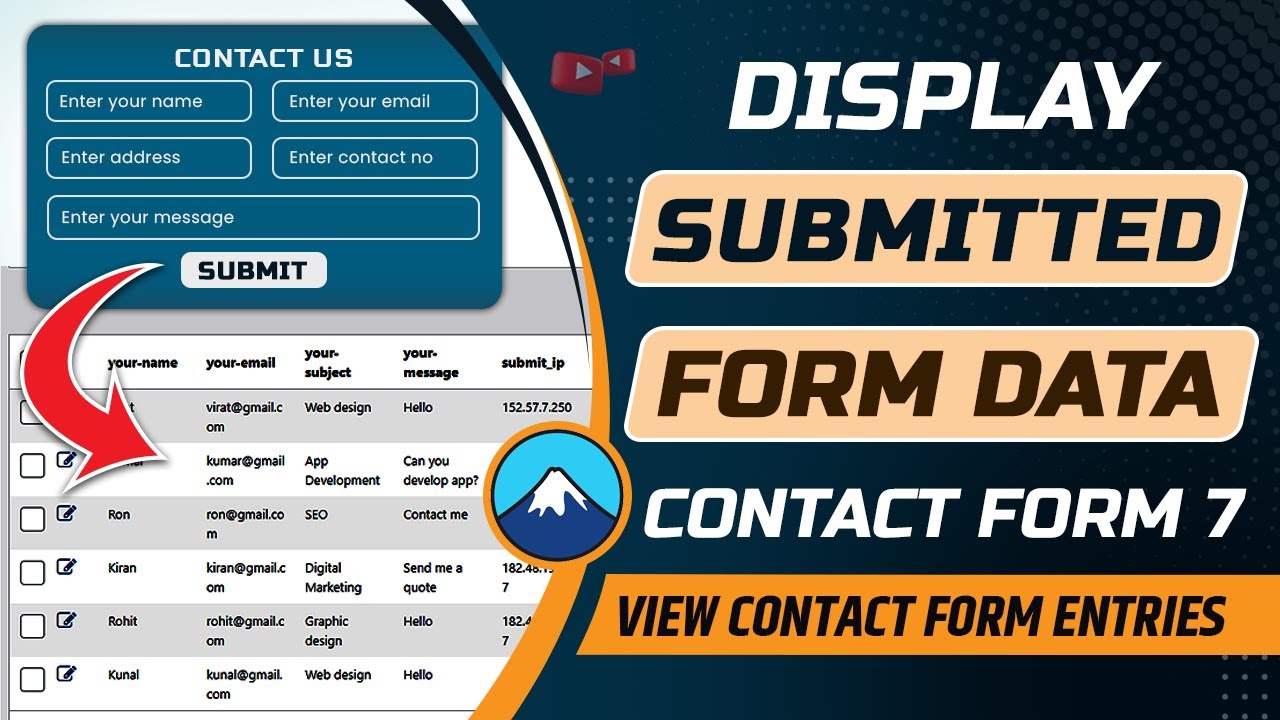 How to display contact form 7 data submission in WordPress | Show contact form7 entries in WordPress post thumbnail image