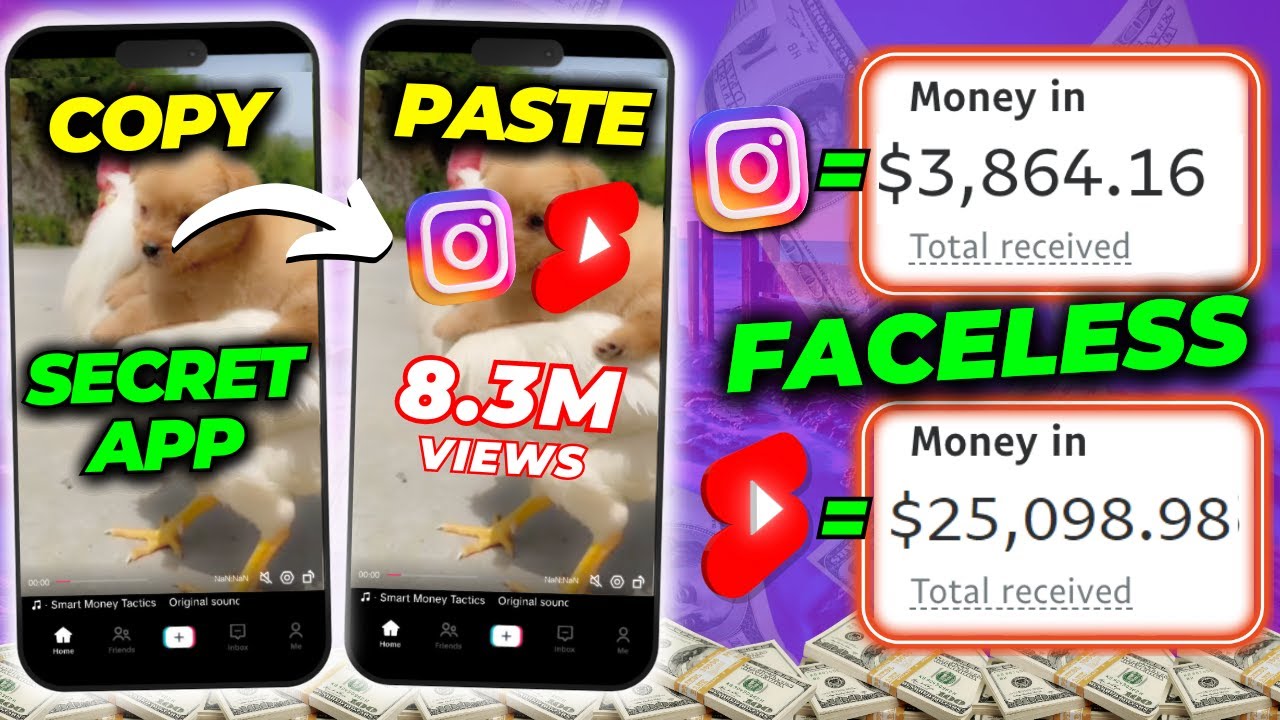 Make Money Online: Copy & Paste Videos from This NEW App & Upload To YouTube & Instagram $500 a day post thumbnail image