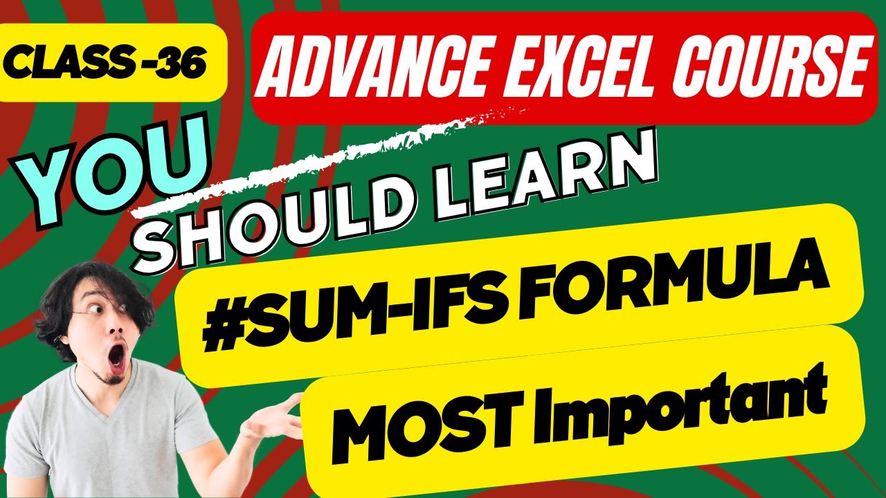 MS Excel Beginner to Advance | Episode 36 | SUMIFS Formula | #sumifs #sumif #if #ifformula #excel post thumbnail image