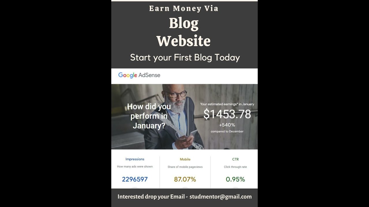 Earn Money Via Blog Website with AdSense post thumbnail image