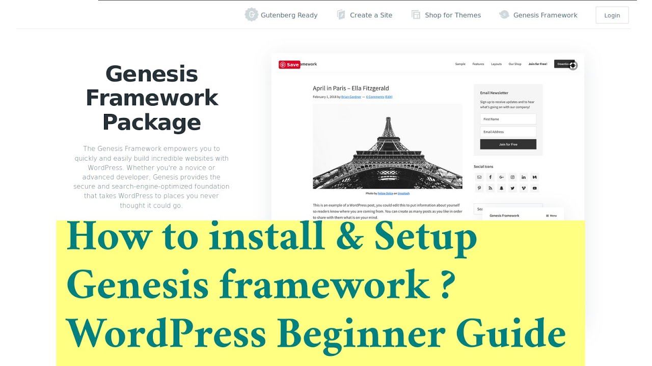 How to install genesis framework for WordPress Beginner Guide post thumbnail image