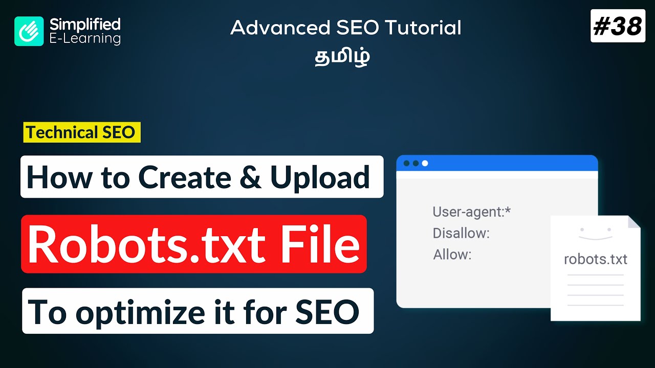 How to Create & Optimize Robots txt for SEO  | SEO Tutorial in Tamil | #38 post thumbnail image