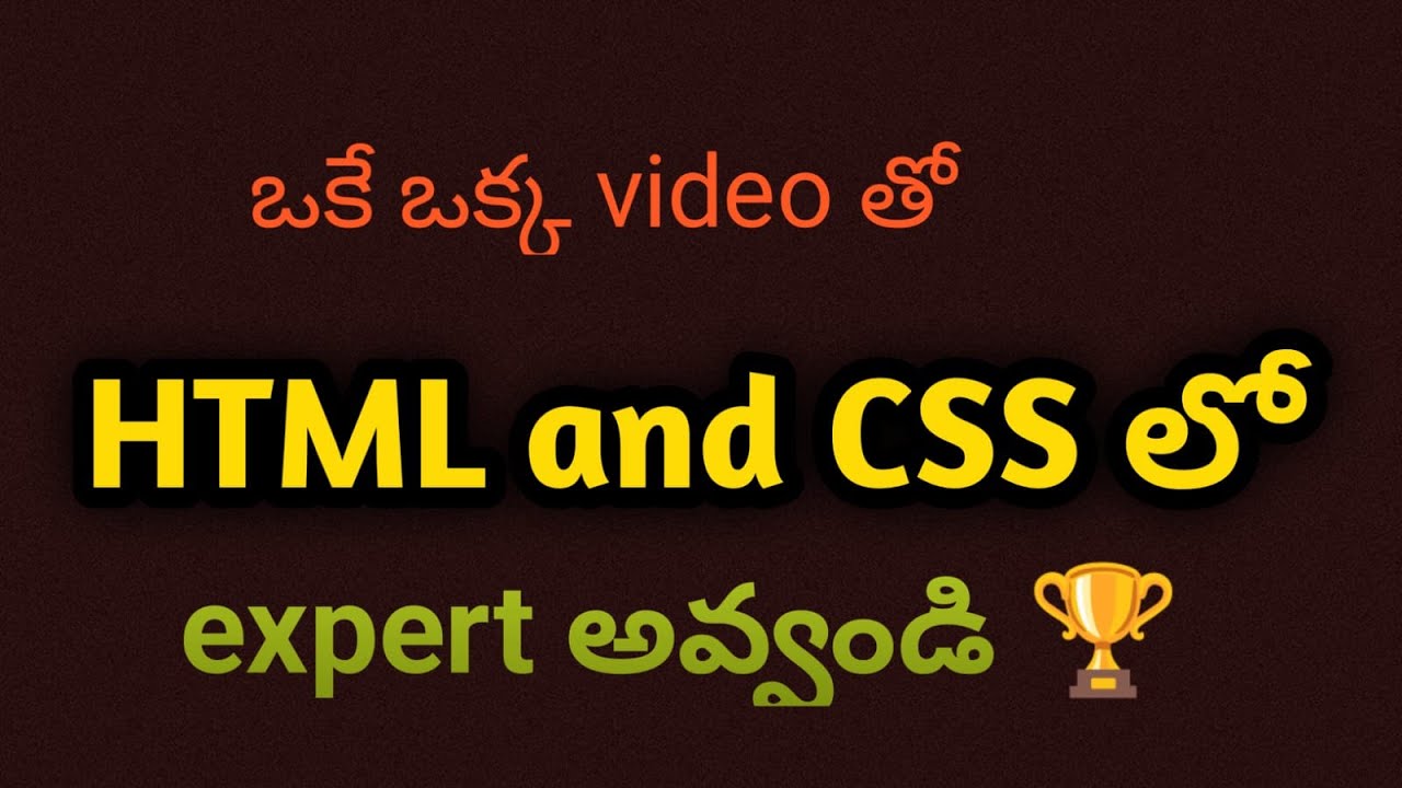 HTML And CSS Full Course In Telugu |Developer in Telugu 2023 post thumbnail image