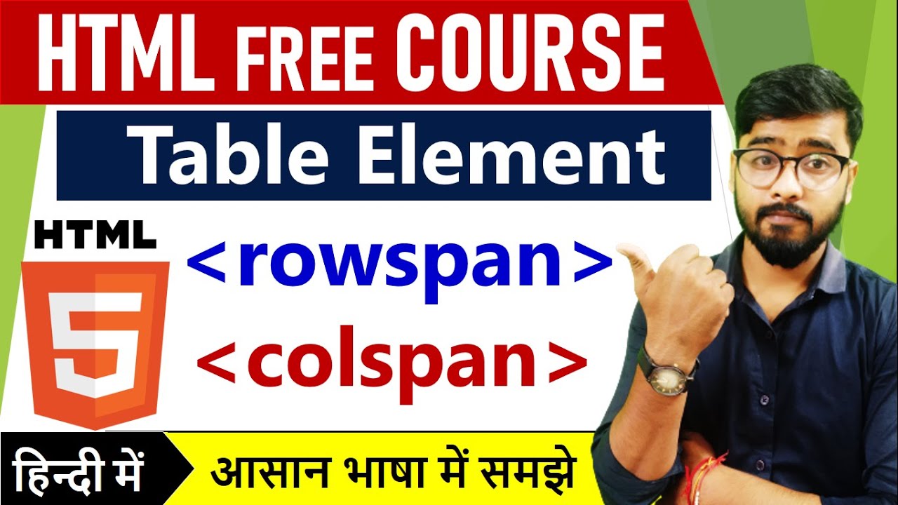 rowspan and colspan in html | Table in HTML | by Rahul Chaudhary post thumbnail image