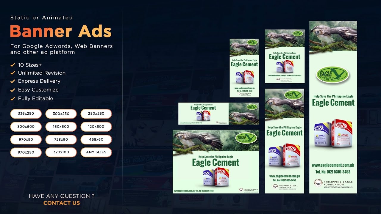 Animated GIF Banner AD for Website and Google AdWords  | Adobe After Effects  | Projects post thumbnail image