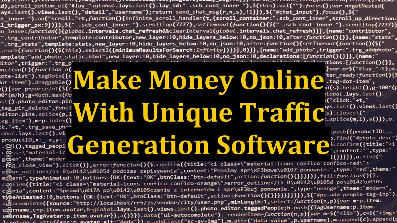 Make Money Online With Unique Traffic Generation Software post thumbnail image