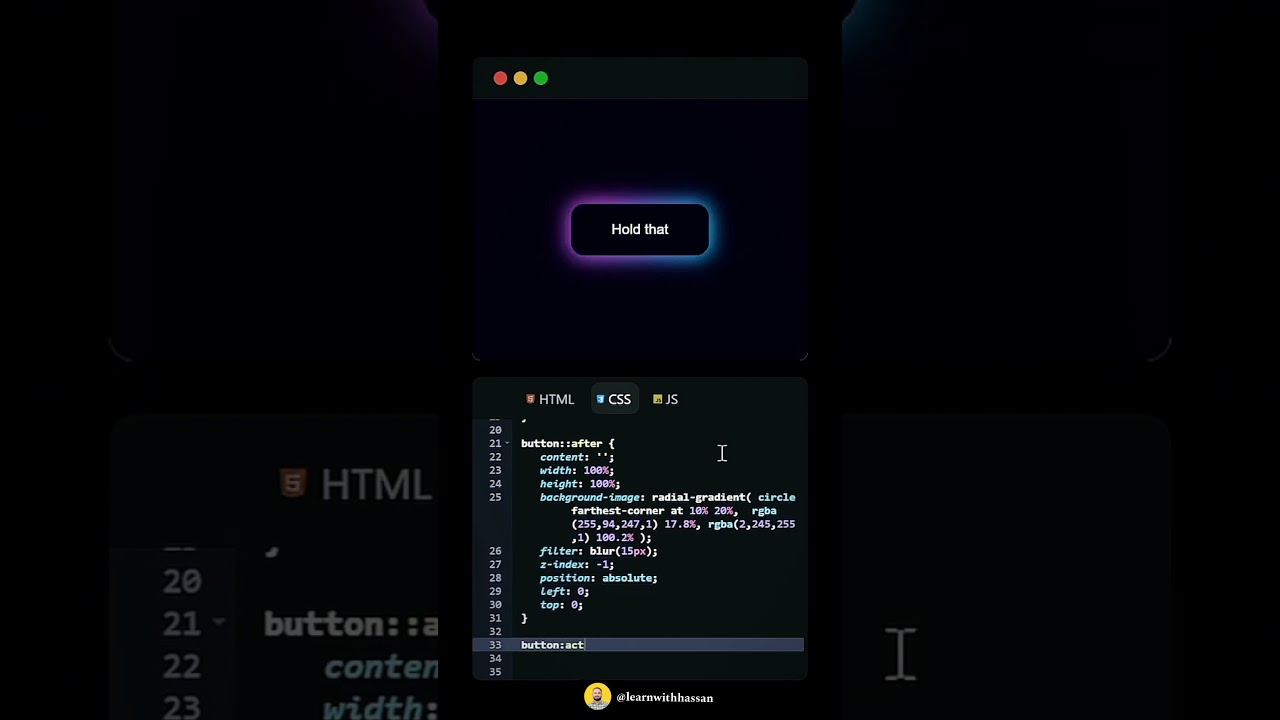 How to create CSS button Hold Effect …#coding #codingisfun #csstricks #css #cssanimation post thumbnail image
