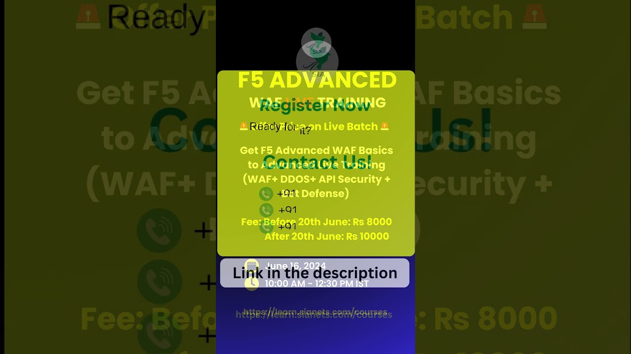 Get Massive Discount On Our F5 Advanced WAF Live Training | Hurry Up Offer Valid Only Today post thumbnail image