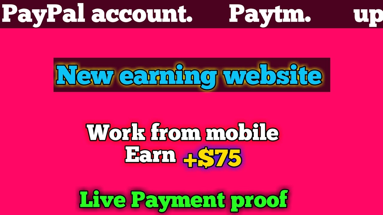 +$75 Day | New earning website Today 2021 | Earn Money Online | PayPal earning apps #shorts post thumbnail image