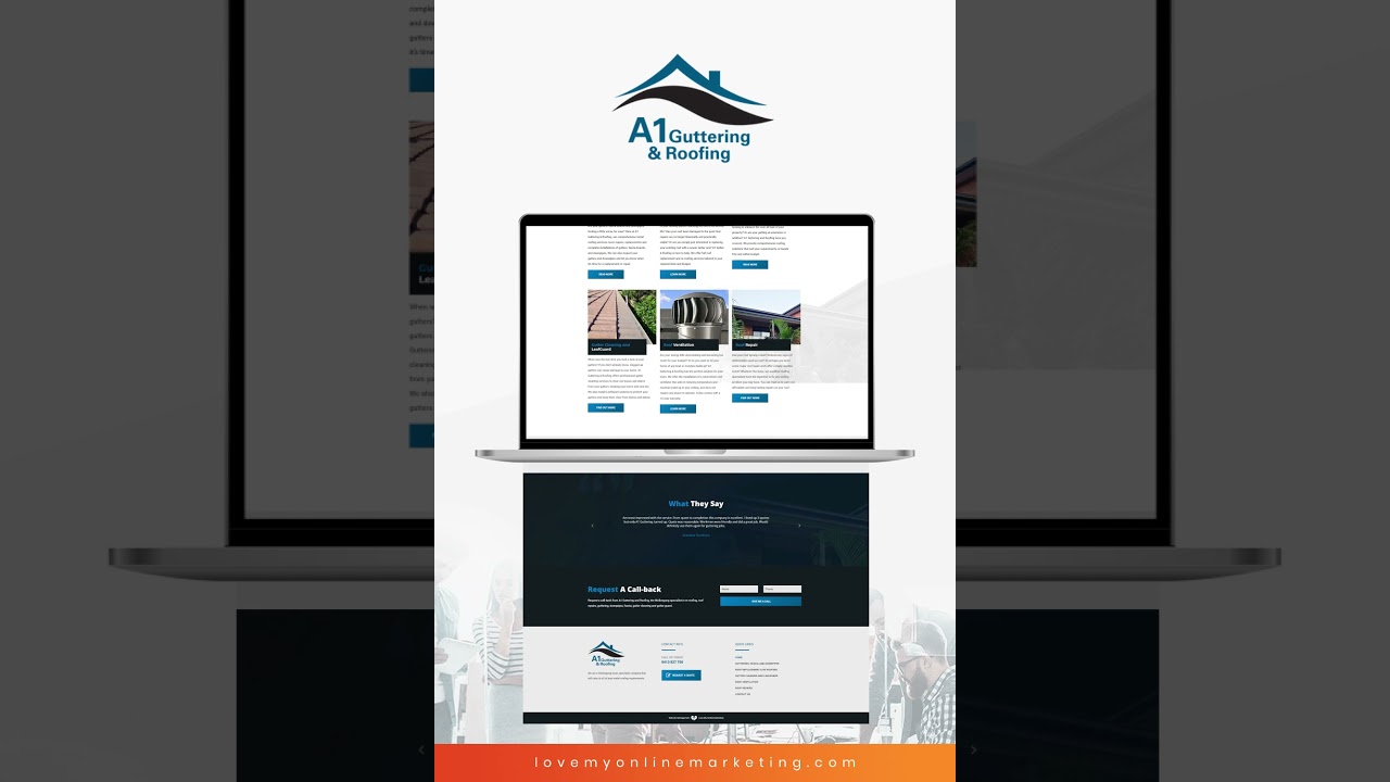 Guttering and Roofing Web Design by Love My Online Marketing post thumbnail image