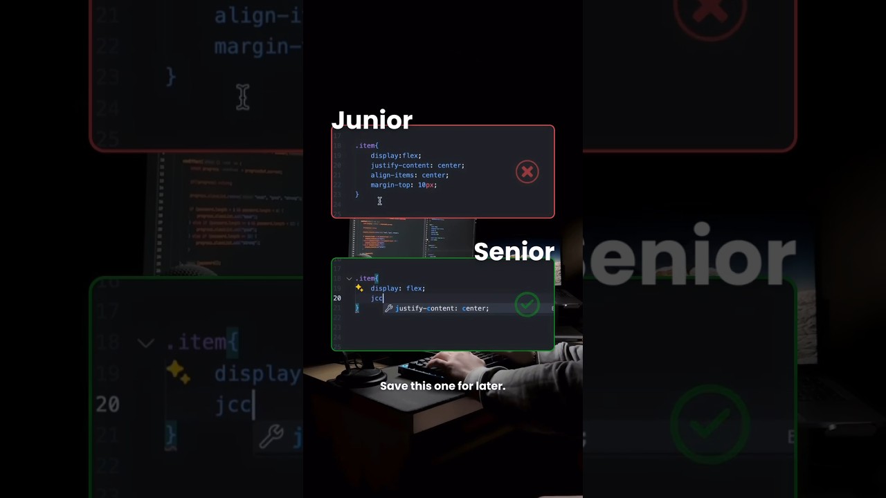 Junior Vs Senior Fronted developer.. #programming #javascript #html #css #html5 #coding #webdesign . post thumbnail image