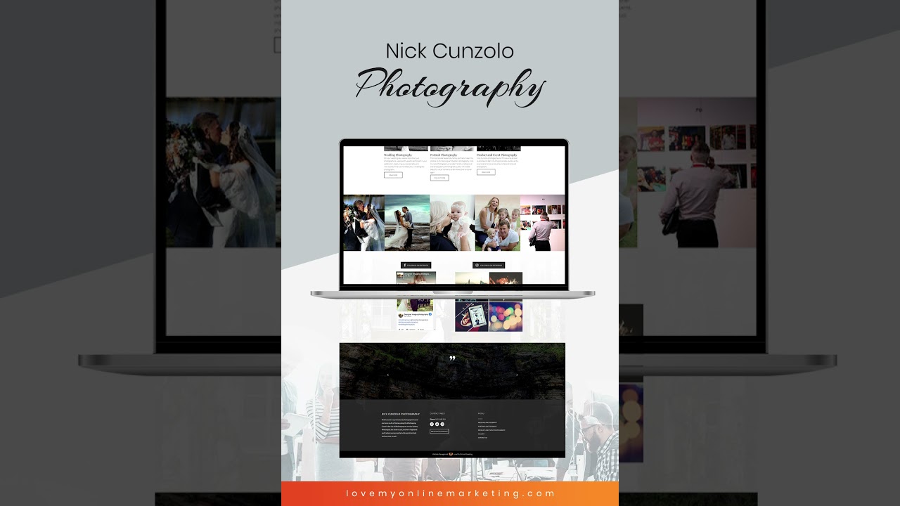 Photographer Web Design by Love My Online Marketing post thumbnail image