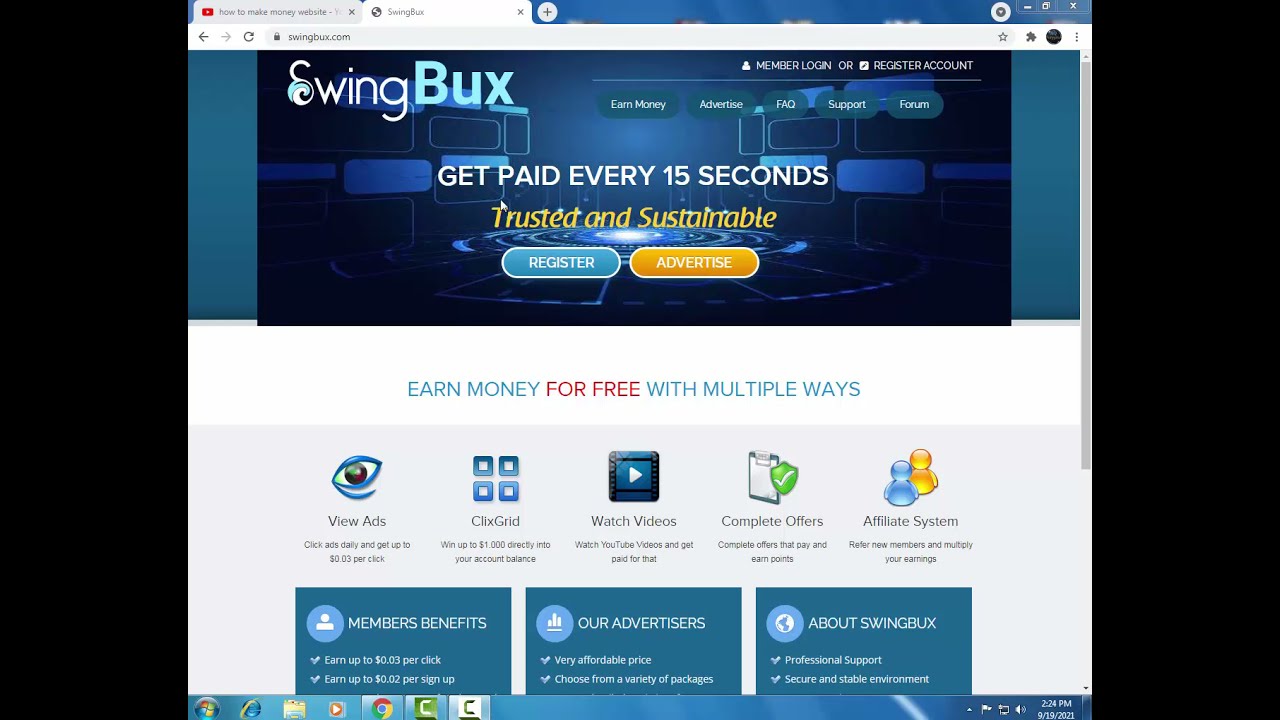 how to make money from home | online earning site | best earning website Swing Bux post thumbnail image