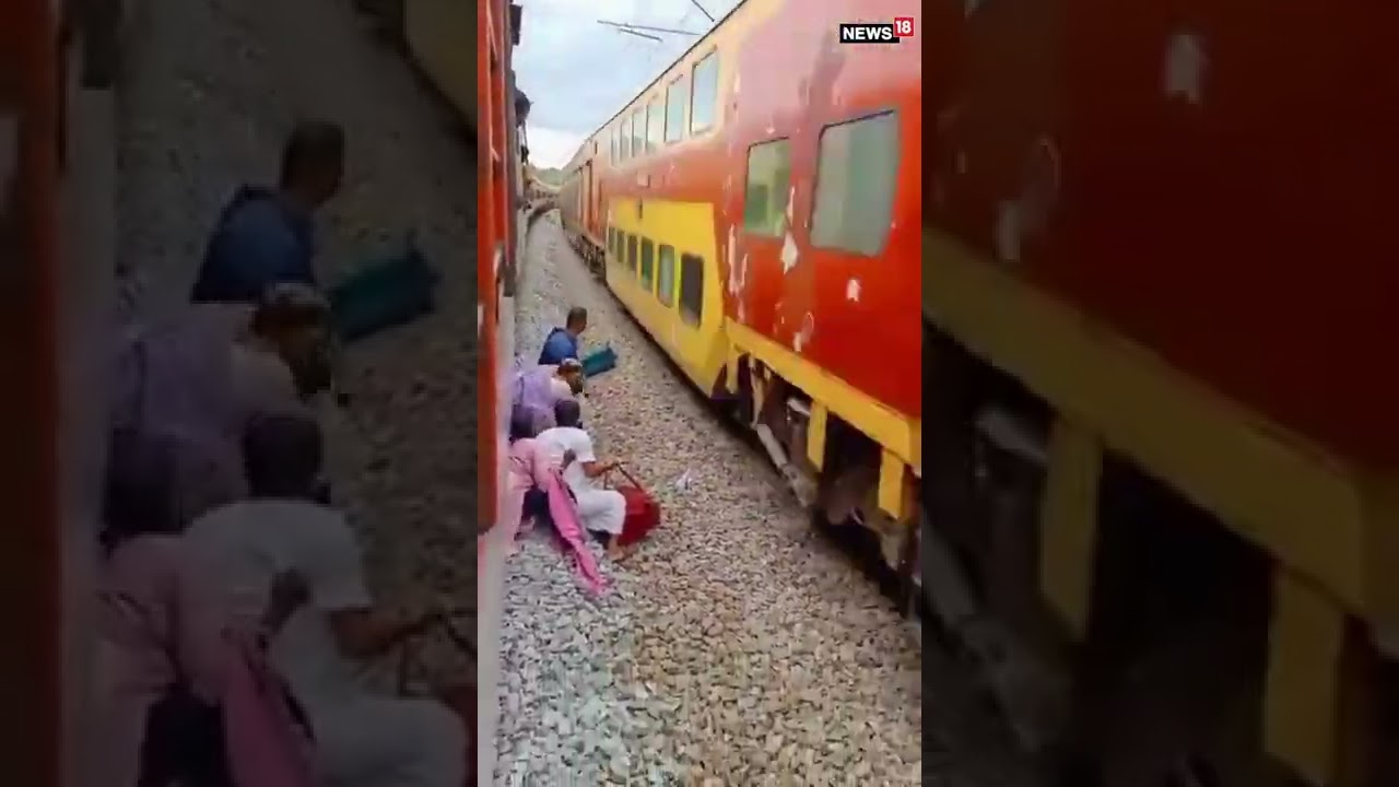 Railway Track Ruckus: Passengers Cross Seconds Before Train’s Arrival | #Shorts | #ViralVideo post thumbnail image