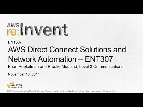 AWS re:Invent 2014 | (ENT307) AWS Direct Connect Solutions and Network Automation post thumbnail image