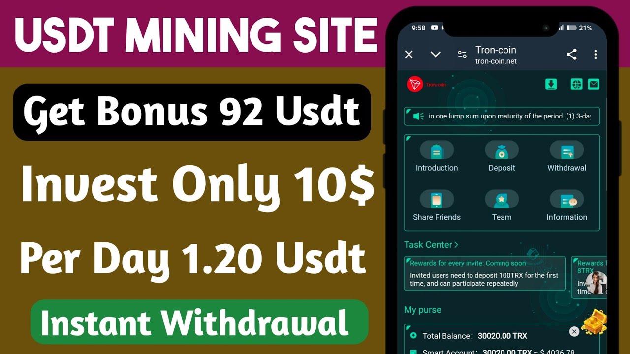 Troncoin Mall | New Usdt Earning Site | Usdt Money Making Website | Free Usdt Mining | Usdt Earning post thumbnail image