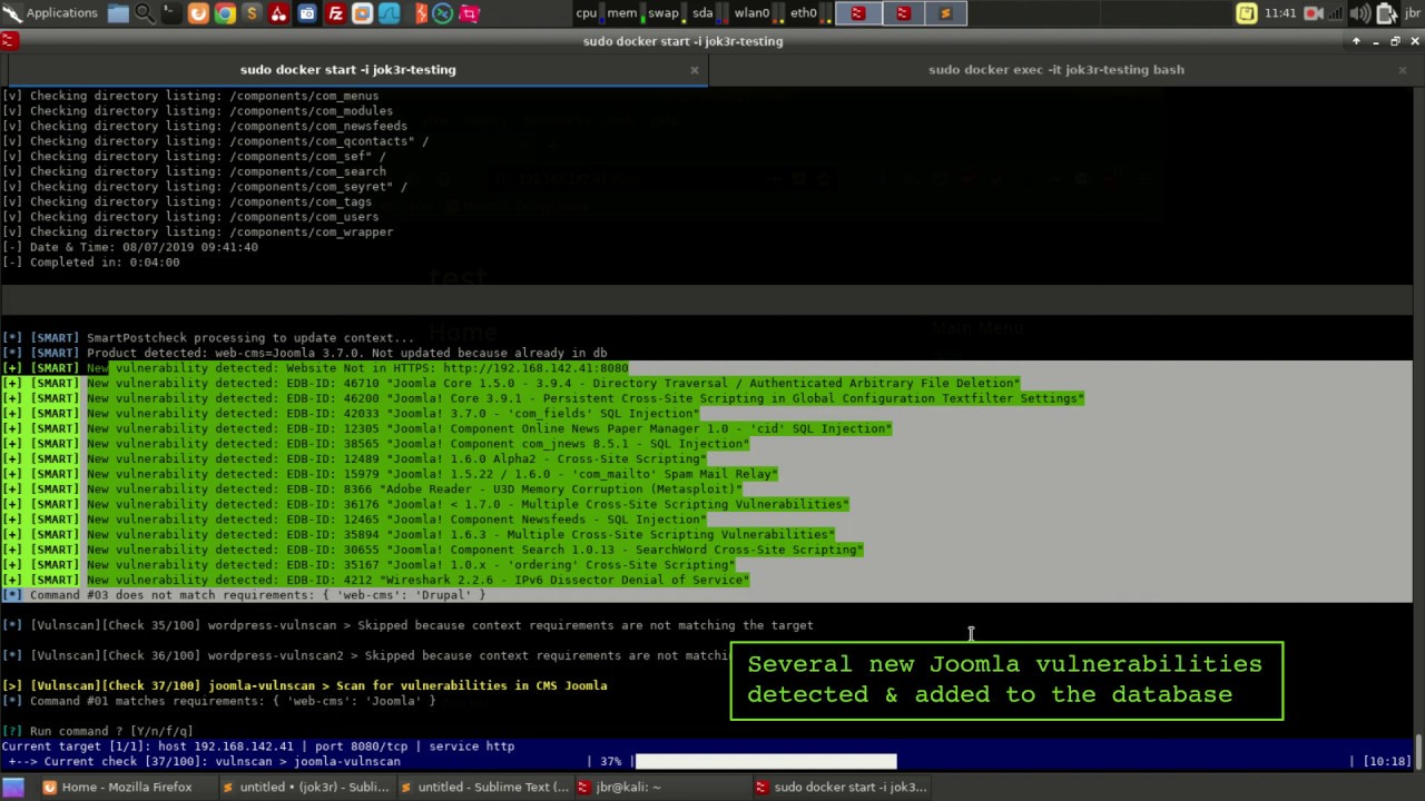 Jok3r Pentest Automation Framework – Demo: Scan Joomla website post thumbnail image