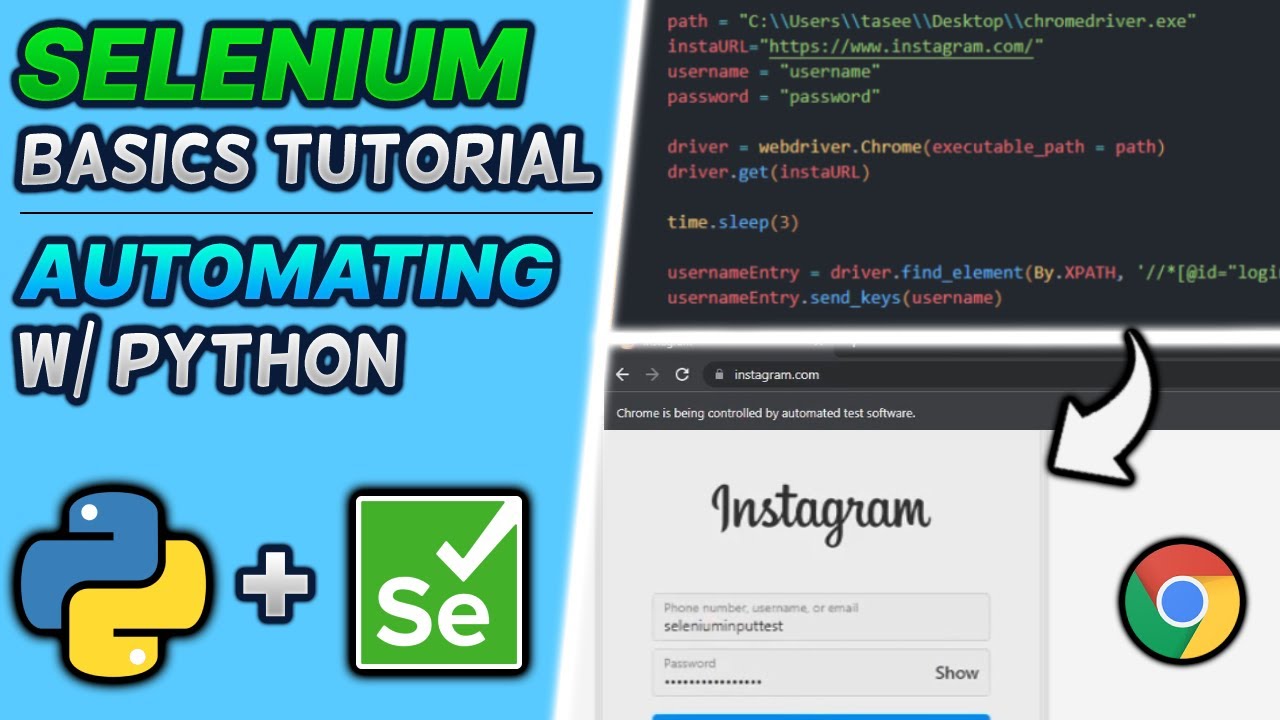 Selenium Basics Tutorial | Python Automation For Beginners | Browser Web Scraping + Input Submission post thumbnail image