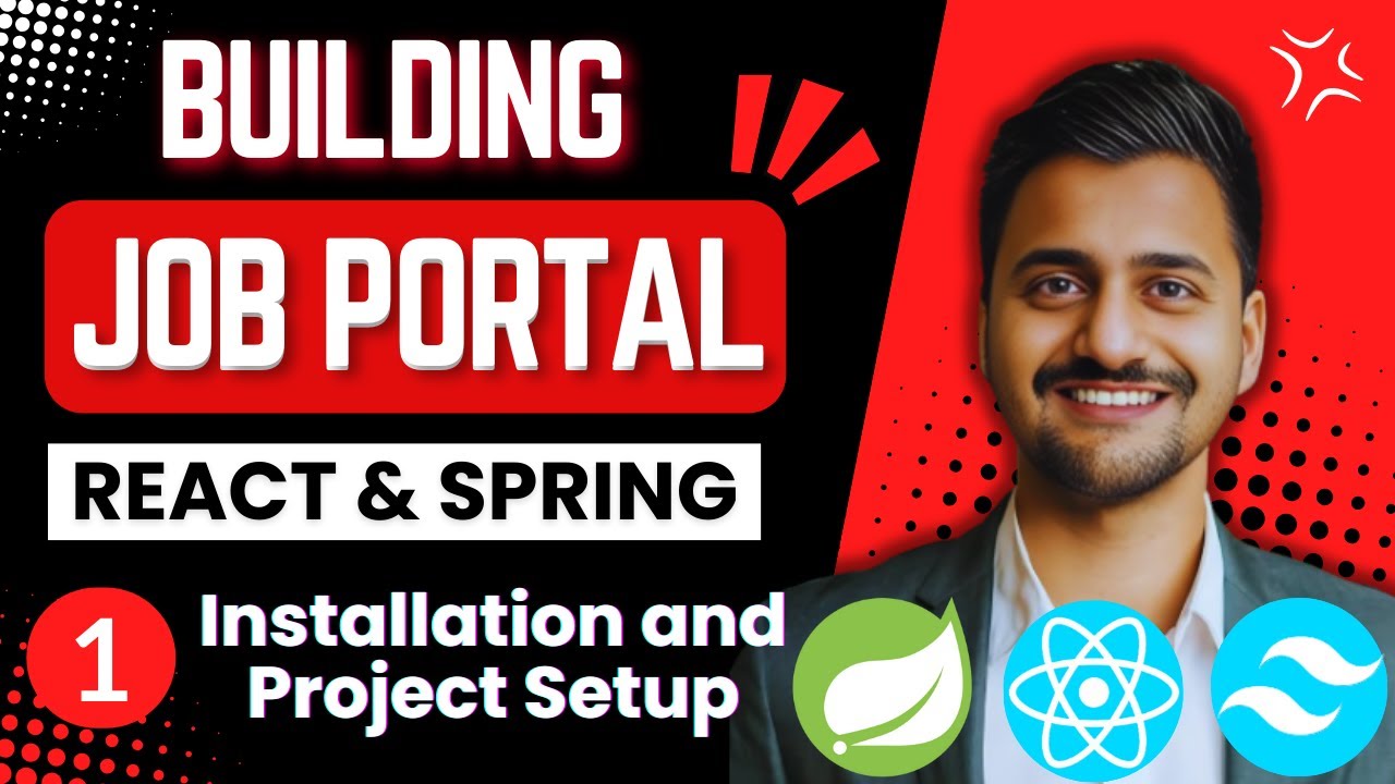 Building Job Portal Website Using React and Spring  | Part 1 | Installation and Project Setup post thumbnail image