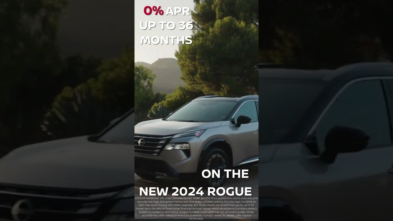 0 % APR Up to 36 Months on the 2024 Nissan Rogue – Elevate Your Drive Today post thumbnail image