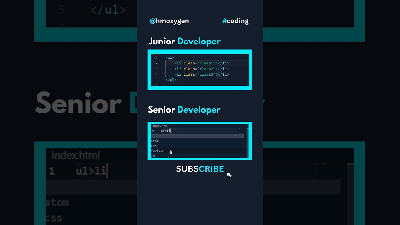 Junior Vs Senior Frontend developer.#programming #html #css #html5 #coding #frontend #webdevelopment post thumbnail image