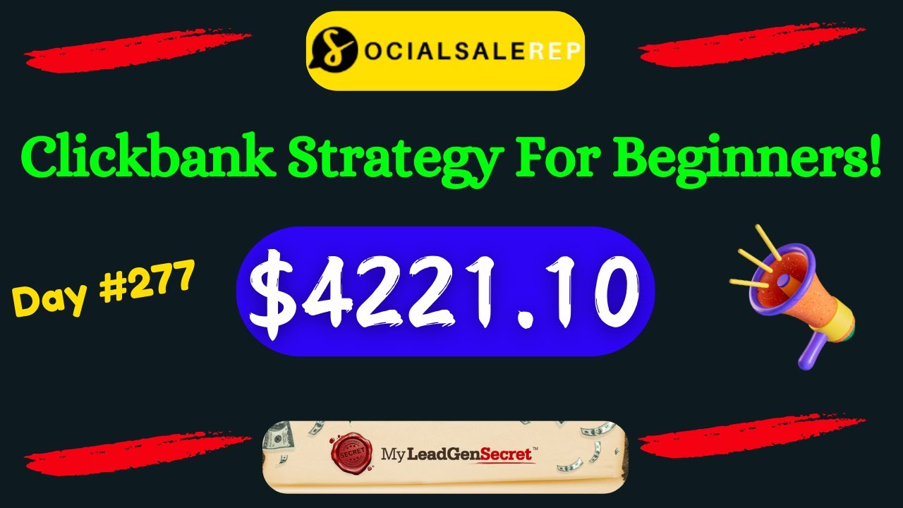 Social Sale Rep Day 277 – Clickbank Affiliate Marketing For Beginners post thumbnail image