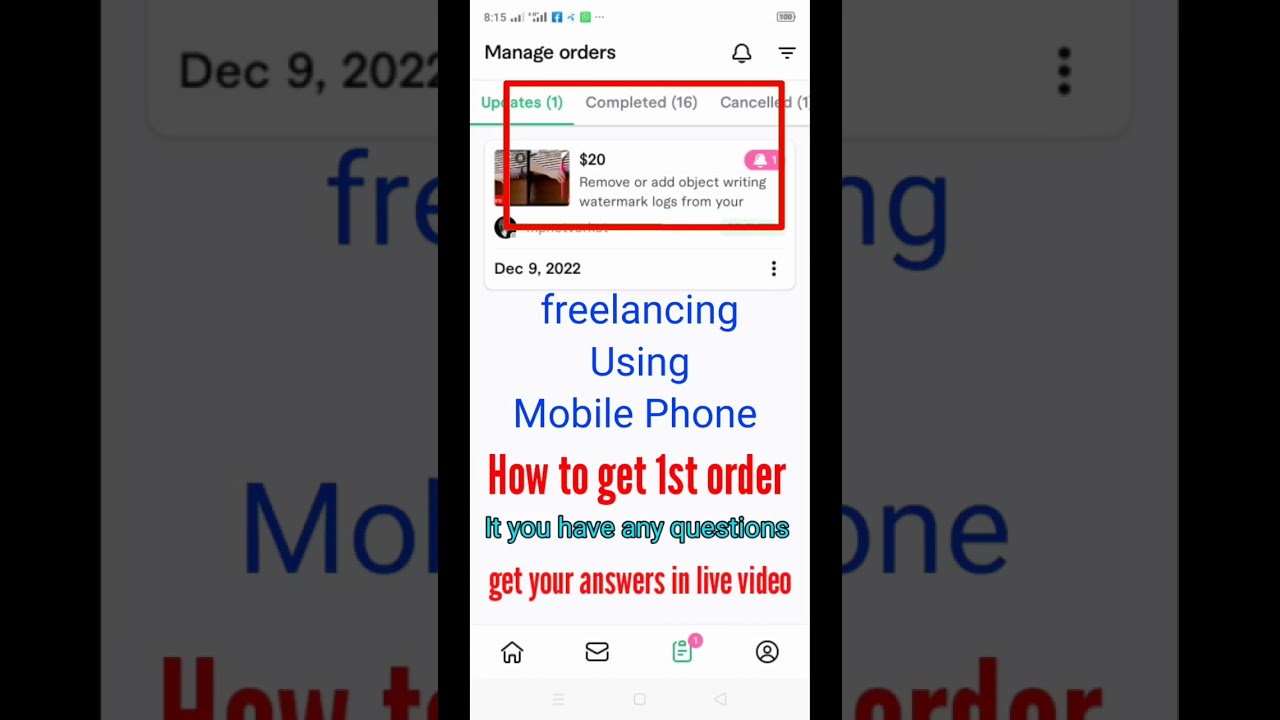 freelancing for beginners how to get 1st order #freelancing #earnmoneyusingphone #Hamzanuman post thumbnail image