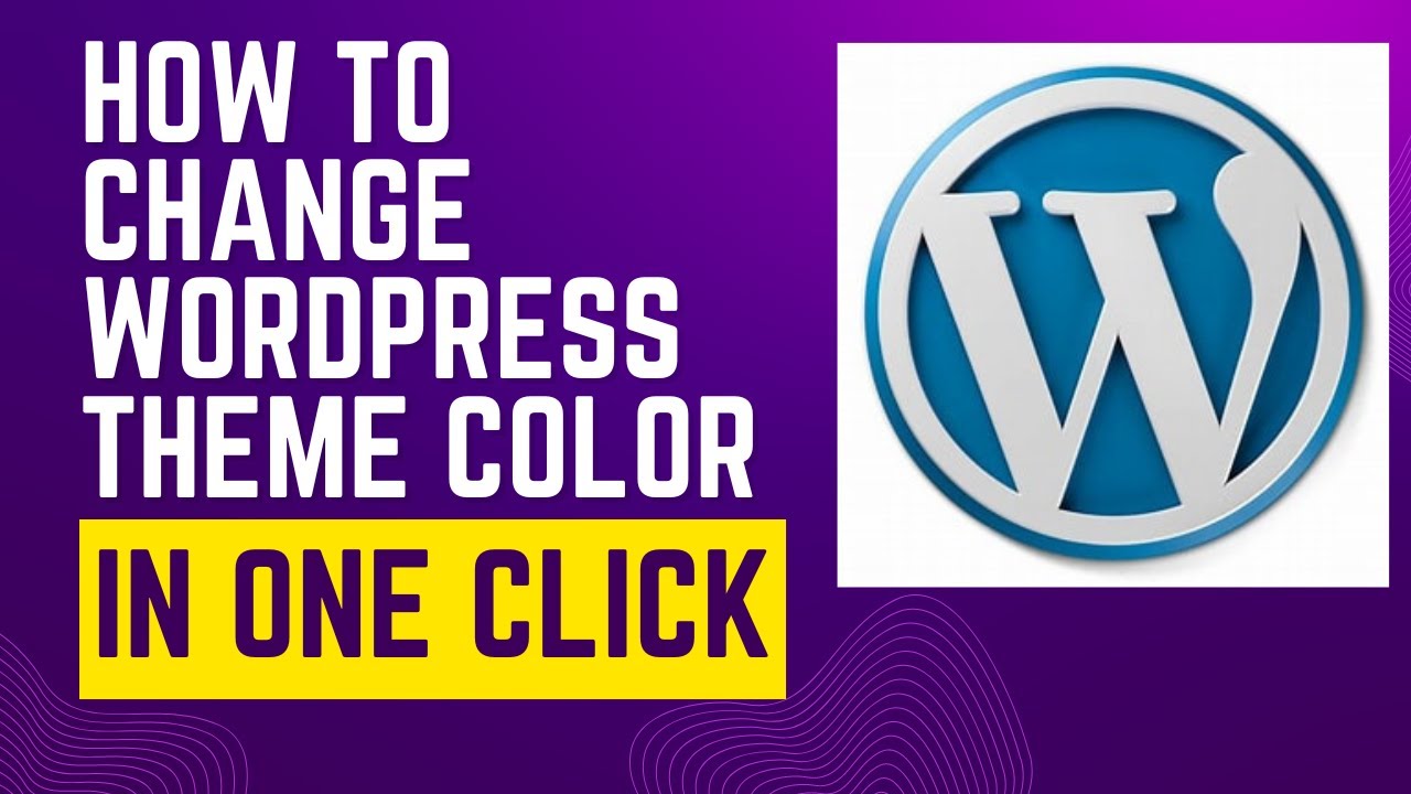 One-Click WordPress Theme Color Change post thumbnail image