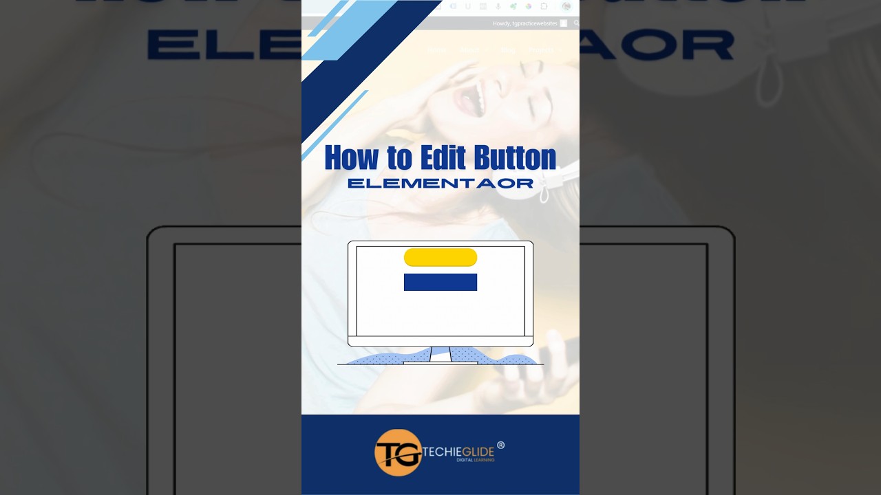 elementor wordpress tutorial tamil  | elementor button editing tamil post thumbnail image