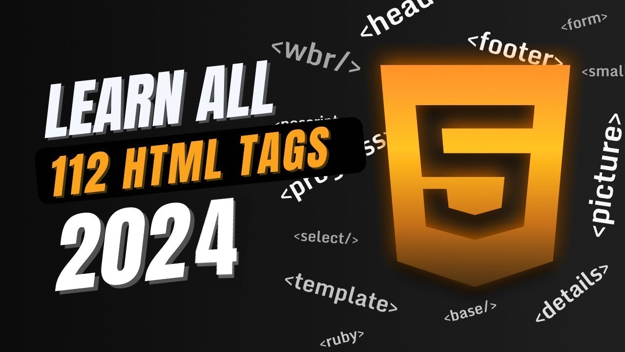 Complete HTML Tag Course. Learn Every Single HTML5 Tag (2024). post thumbnail image