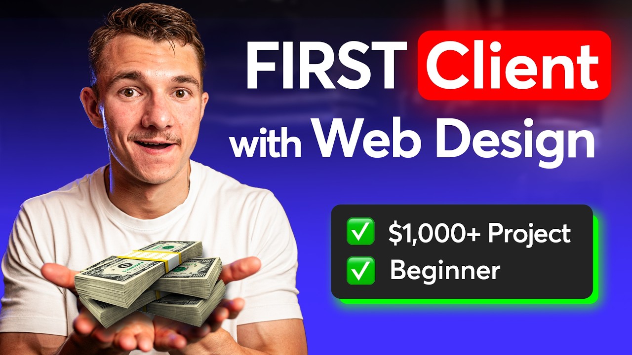 How to Land your FIRST Web Design Client as a beginner (no portfolio) post thumbnail image