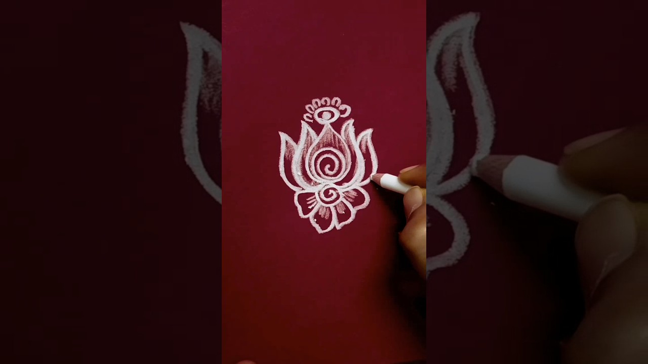 New rangoli design🌿 post thumbnail image