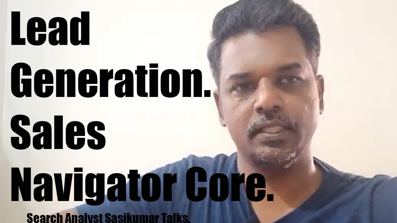 Linkedin Lead Generation. Sales navigator core. Tamil. post thumbnail image