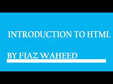 HTML Introduction | Introduction to HTML | Lec-1 | HTML tutorial for beginners in Urdu/Hindi 2024| post thumbnail image