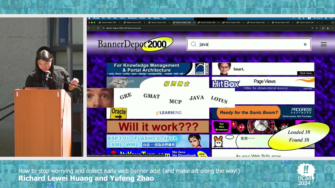 How to stop worrying & collect early banner ads! – Richard Lewei Huang and Yufeng Zhao at !!Con 2024 post thumbnail image