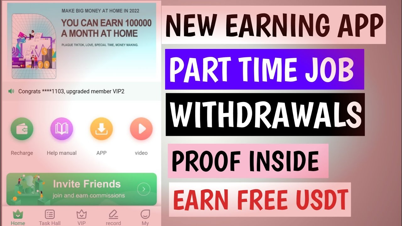 Make Money Online At Home | Part Time Job | Free Usdt Earning Website 2022 | TRX/Usdt Mining Latest, post thumbnail image