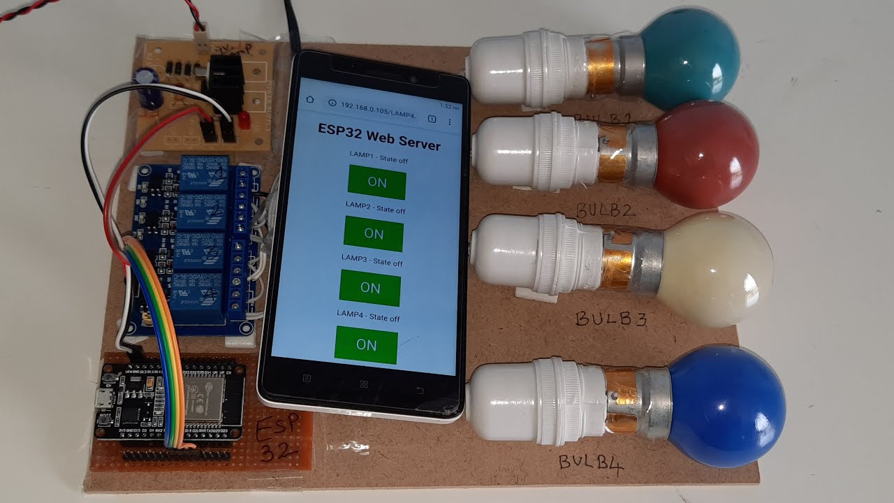 ESP32 Web Server   Home Automation Control AC Appliances post thumbnail image