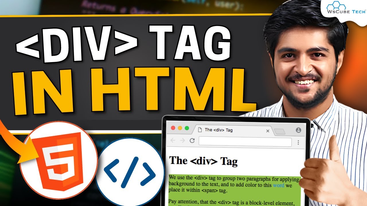 HTML DIV Tag Tutorial: How to Use, Position & Style Div Elements (Full Guide in Hindi) | HTML & CSS post thumbnail image