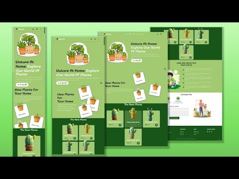 Building A Responsive  Plants WebSite Design Using HTML, CSS and JavaScript, Step By Step. post thumbnail image