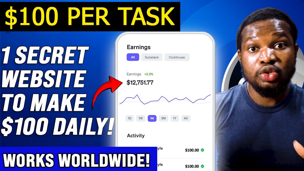 (EARN $100 PER TASK) 1 SECRET WEBSITE to Earn $100 Daily Online | Make Money Online 2024 (Worldwide) post thumbnail image